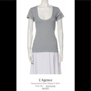 NWT L’AGENCE GRAY TEE